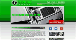 Desktop Screenshot of imvusatransport.co.za