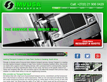 Tablet Screenshot of imvusatransport.co.za